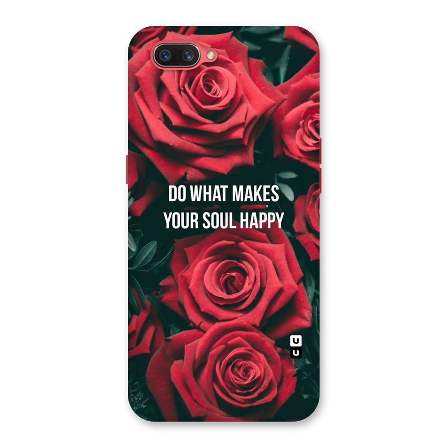 Soul Happy Back Case for Oppo A3s
