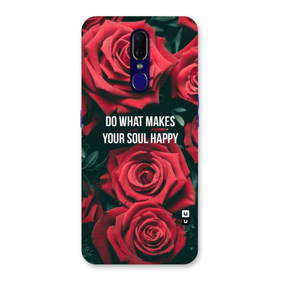Soul Happy Back Case for Oppo F11