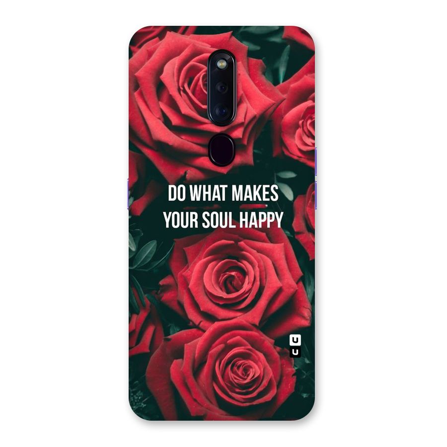 Soul Happy Back Case for Oppo F11 Pro