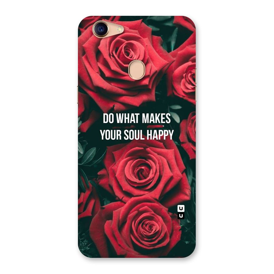 Soul Happy Back Case for Oppo F5