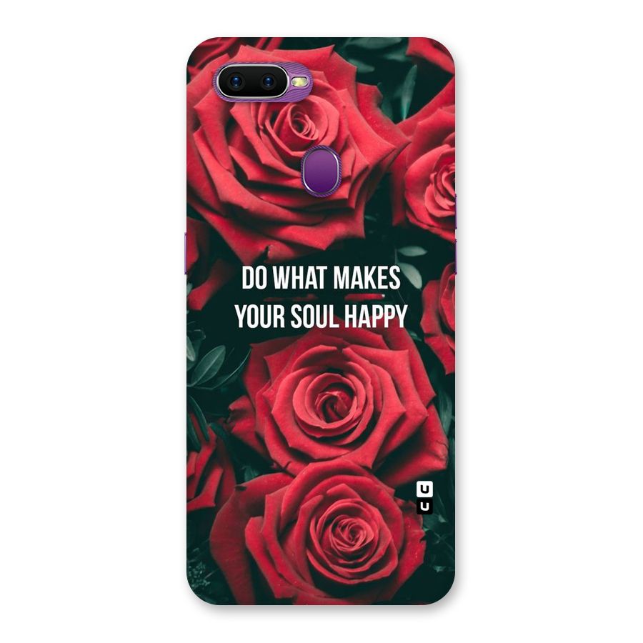 Soul Happy Back Case for Oppo F9