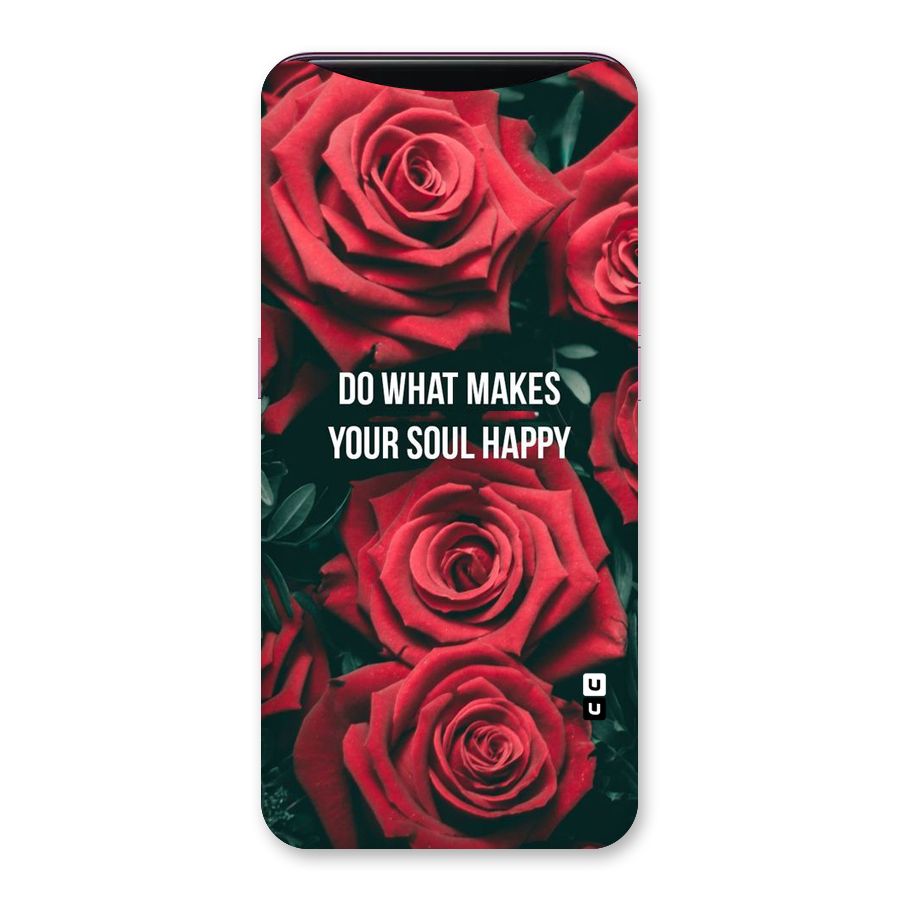 Soul Happy Back Case for Oppo Find X