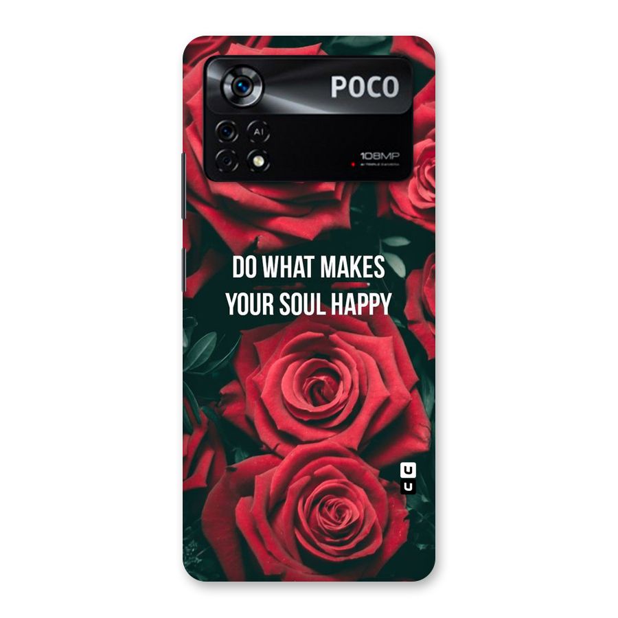 Soul Happy Back Case for Poco X4 Pro 5G