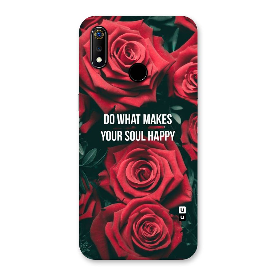 Soul Happy Back Case for Realme 3