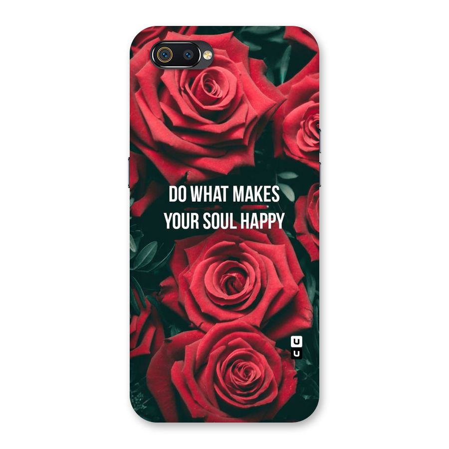 Soul Happy Back Case for Realme C2