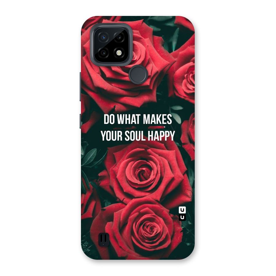 Soul Happy Back Case for Realme C21