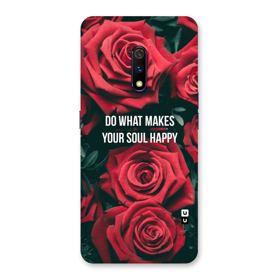 Soul Happy Back Case for Realme X