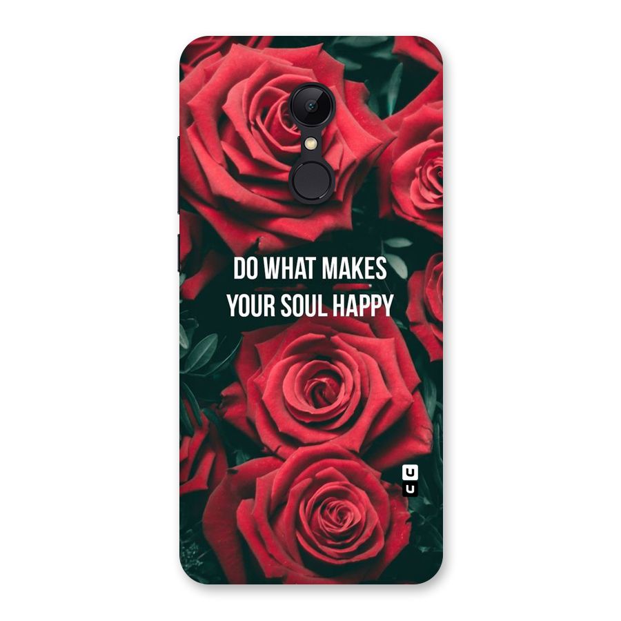 Soul Happy Back Case for Redmi 5