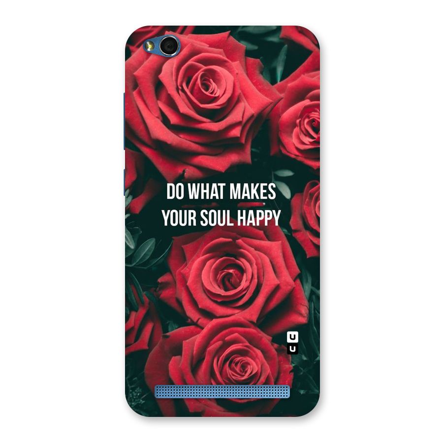 Soul Happy Back Case for Redmi 5A