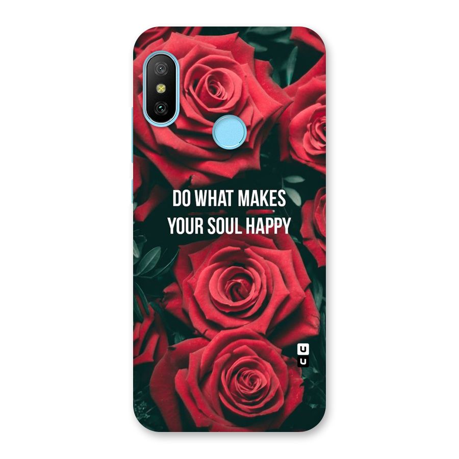 Soul Happy Back Case for Redmi 6 Pro