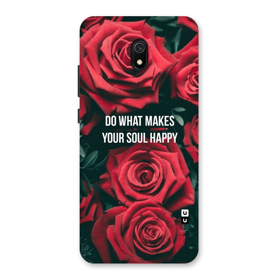 Soul Happy Back Case for Redmi 8A