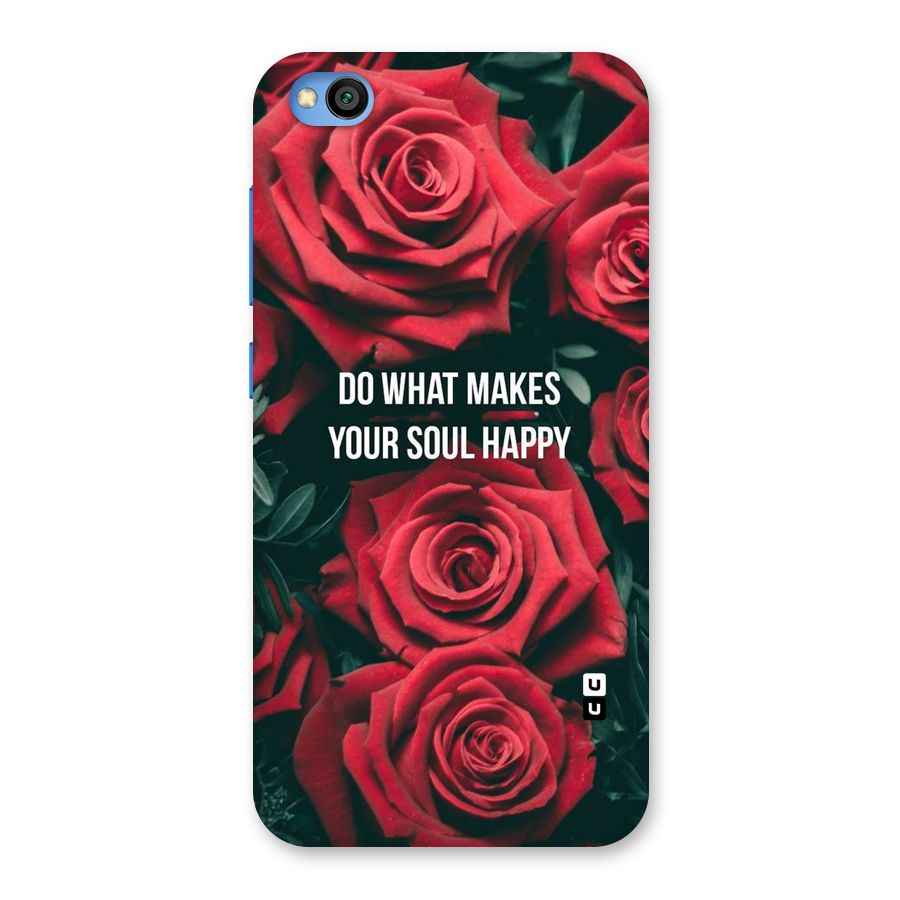 Soul Happy Back Case for Redmi Go