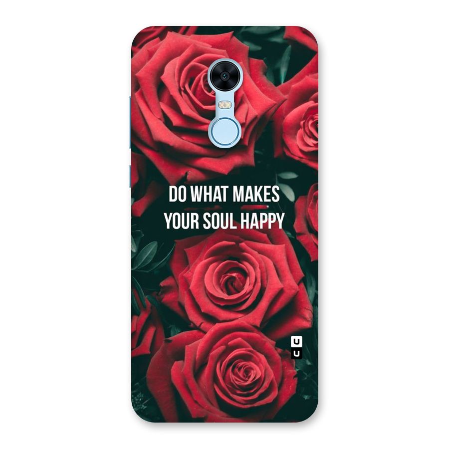 Soul Happy Back Case for Redmi Note 5