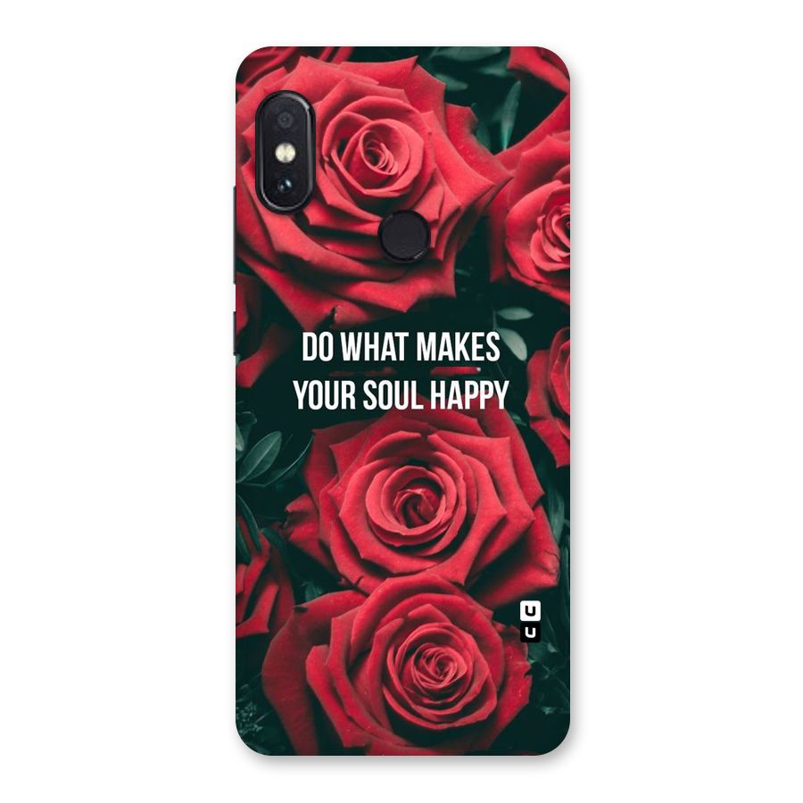Soul Happy Back Case for Redmi Note 5 Pro