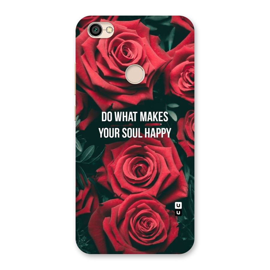 Soul Happy Back Case for Redmi Y1 2017