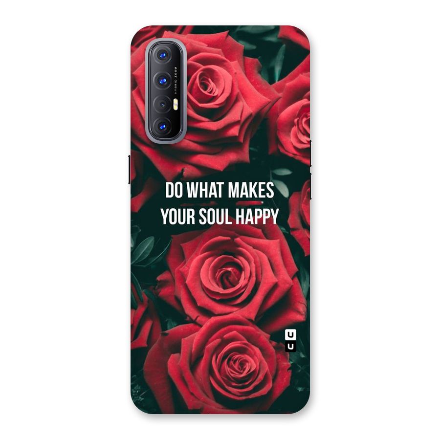 Soul Happy Back Case for Reno3 Pro