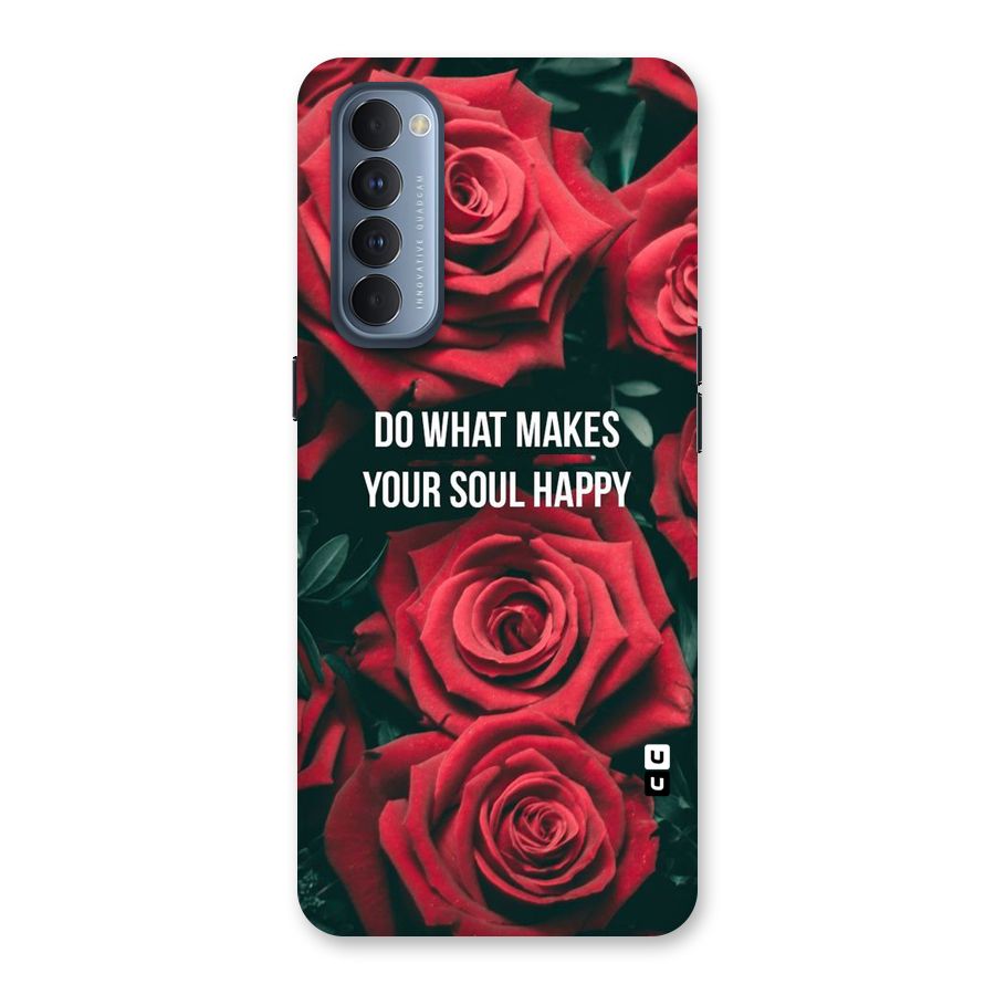 Soul Happy Back Case for Reno4 Pro