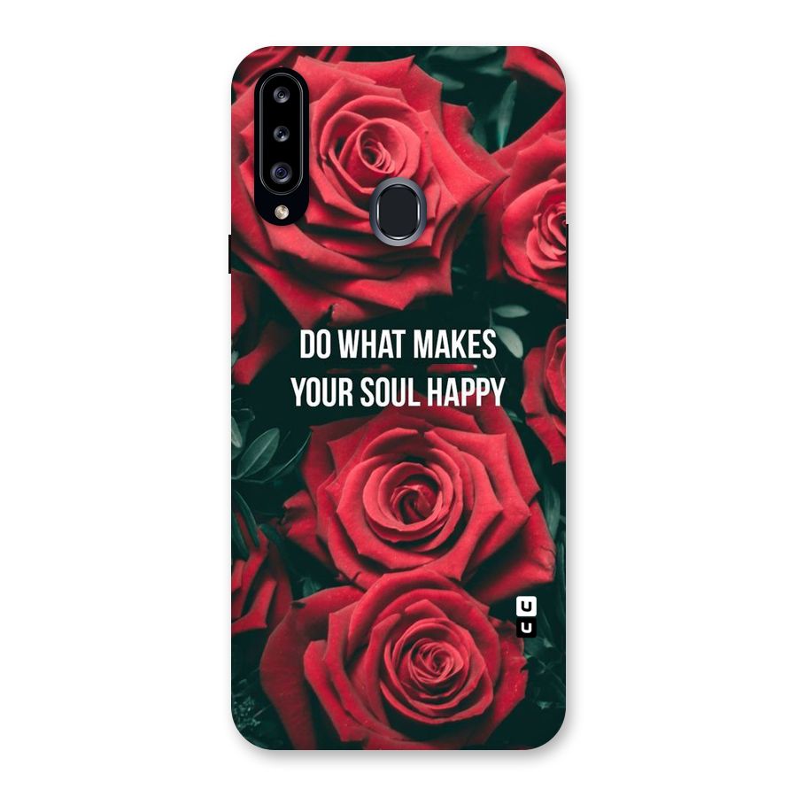 Soul Happy Back Case for Samsung Galaxy A20s