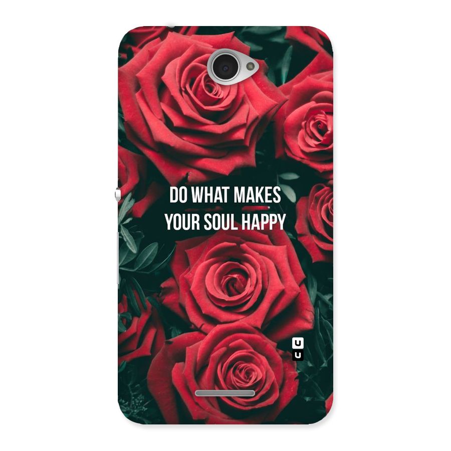Soul Happy Back Case for Sony Xperia E4
