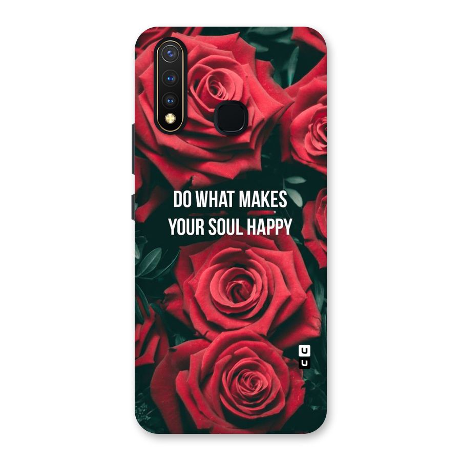 Soul Happy Back Case for Vivo U20