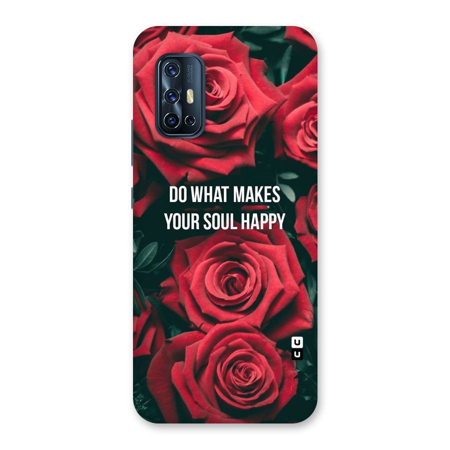 Soul Happy Back Case for Vivo V17