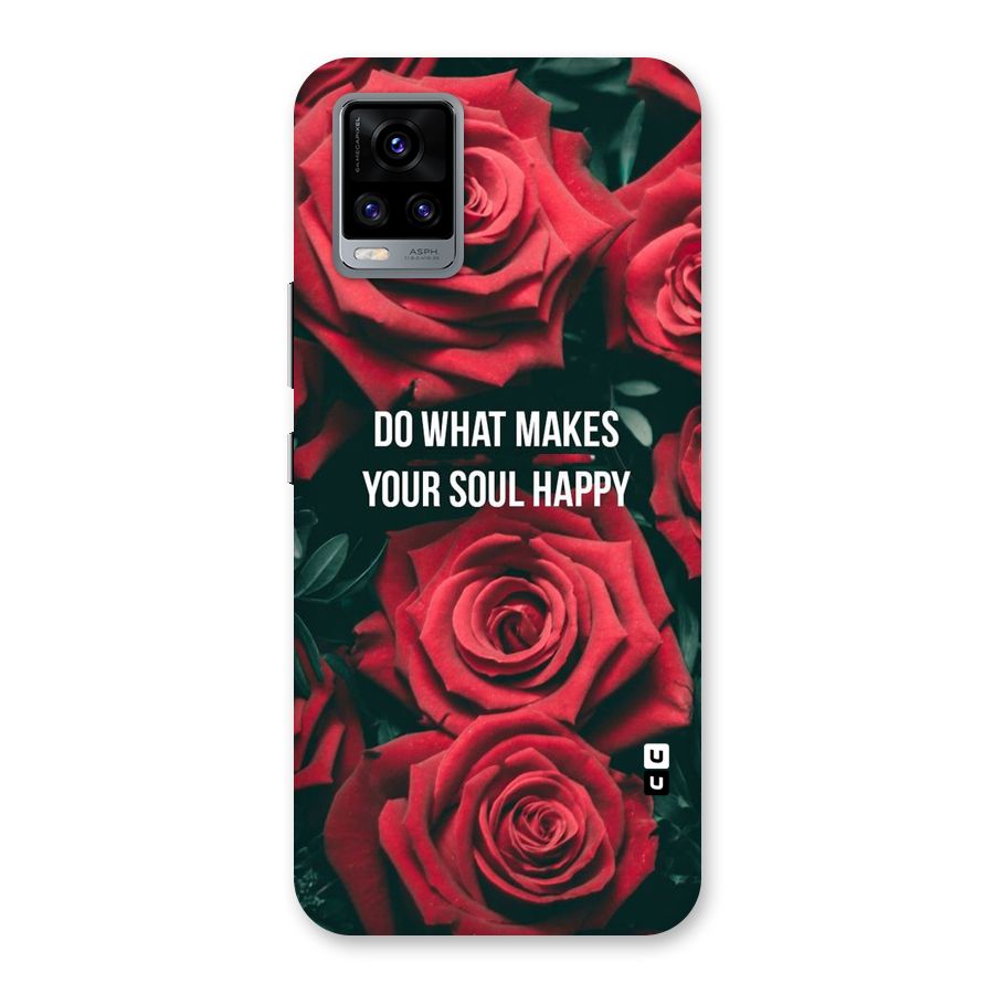 Soul Happy Back Case for Vivo V20