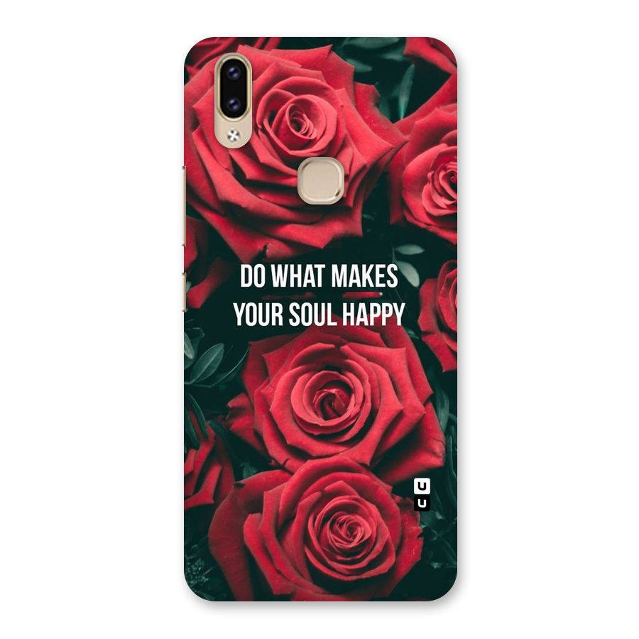 Soul Happy Back Case for Vivo V9 Youth
