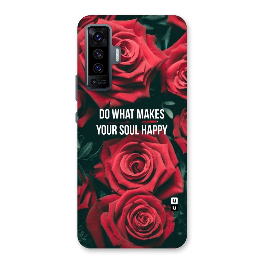 Soul Happy Back Case for Vivo X50