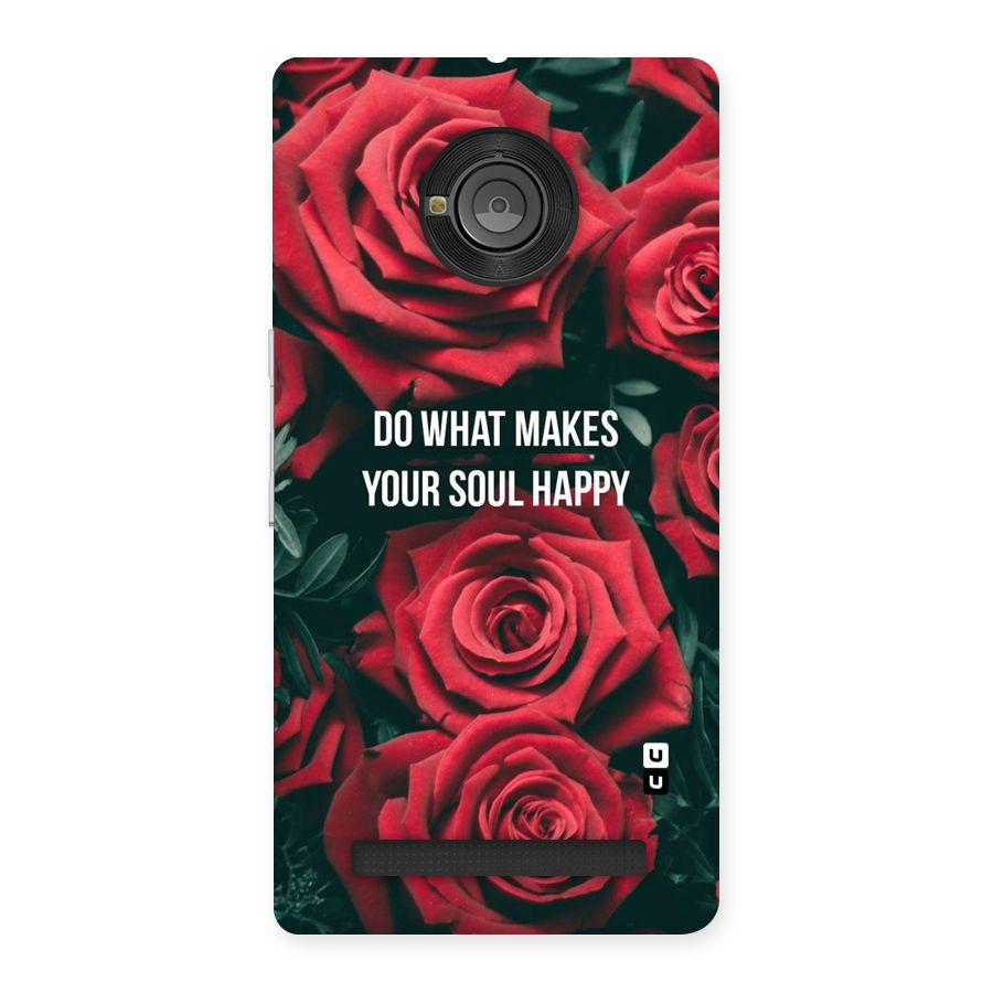 Soul Happy Back Case for Yu Yunique