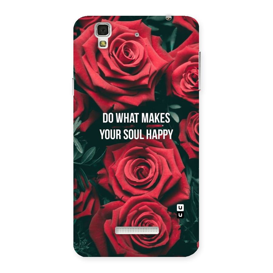 Soul Happy Back Case for Yu Yureka