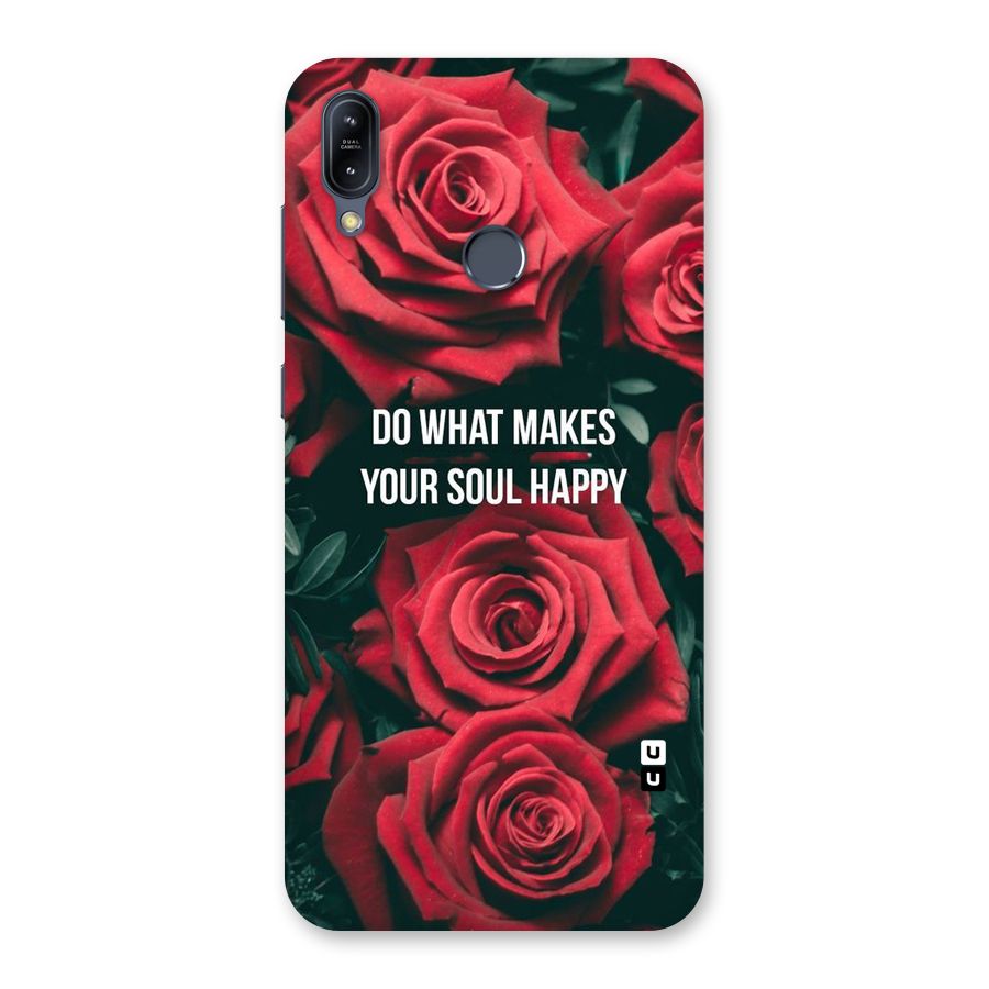 Soul Happy Back Case for Zenfone Max M2