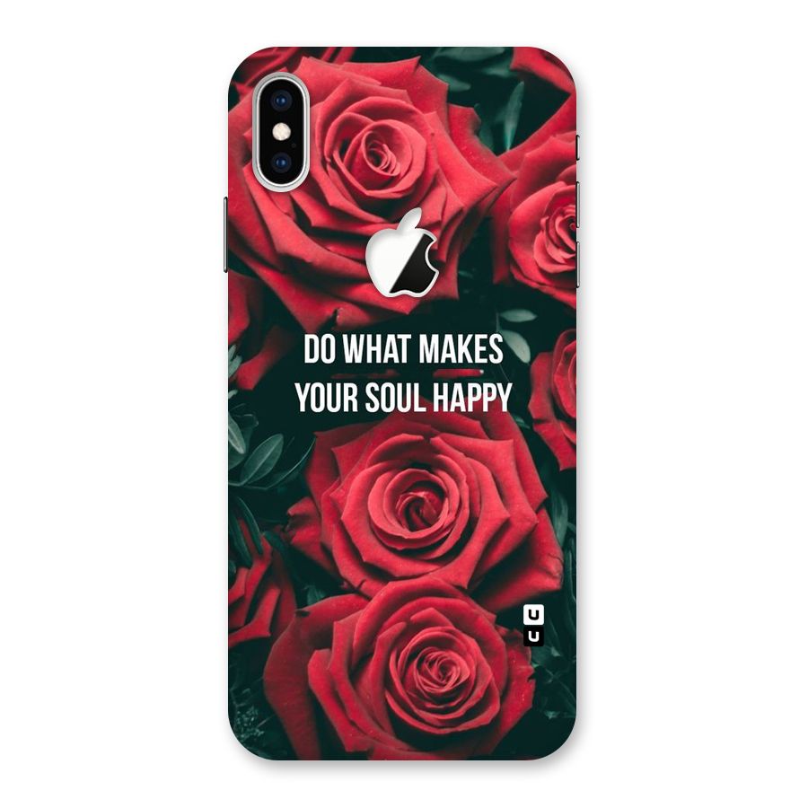 Soul Happy Back Case for iPhone XS Max Apple Cut