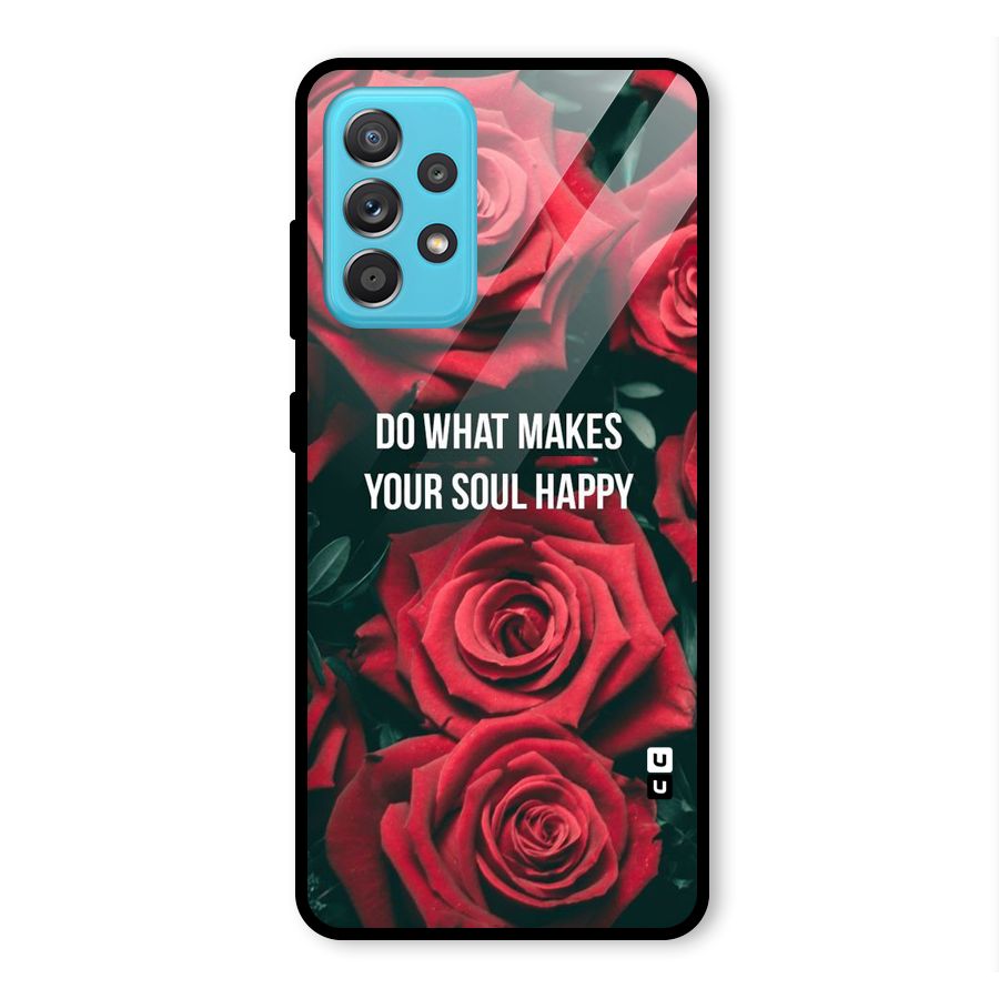 Soul Happy Glass Back Case for Galaxy A52