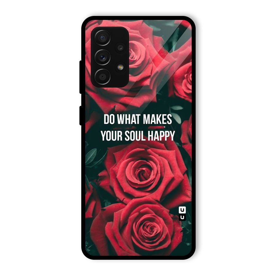 Soul Happy Glass Back Case for Galaxy A53 5G