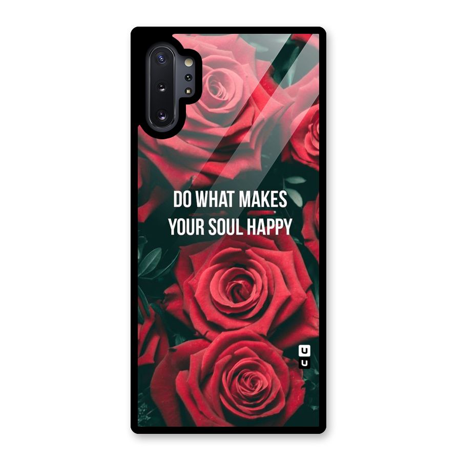 Soul Happy Glass Back Case for Galaxy Note 10 Plus