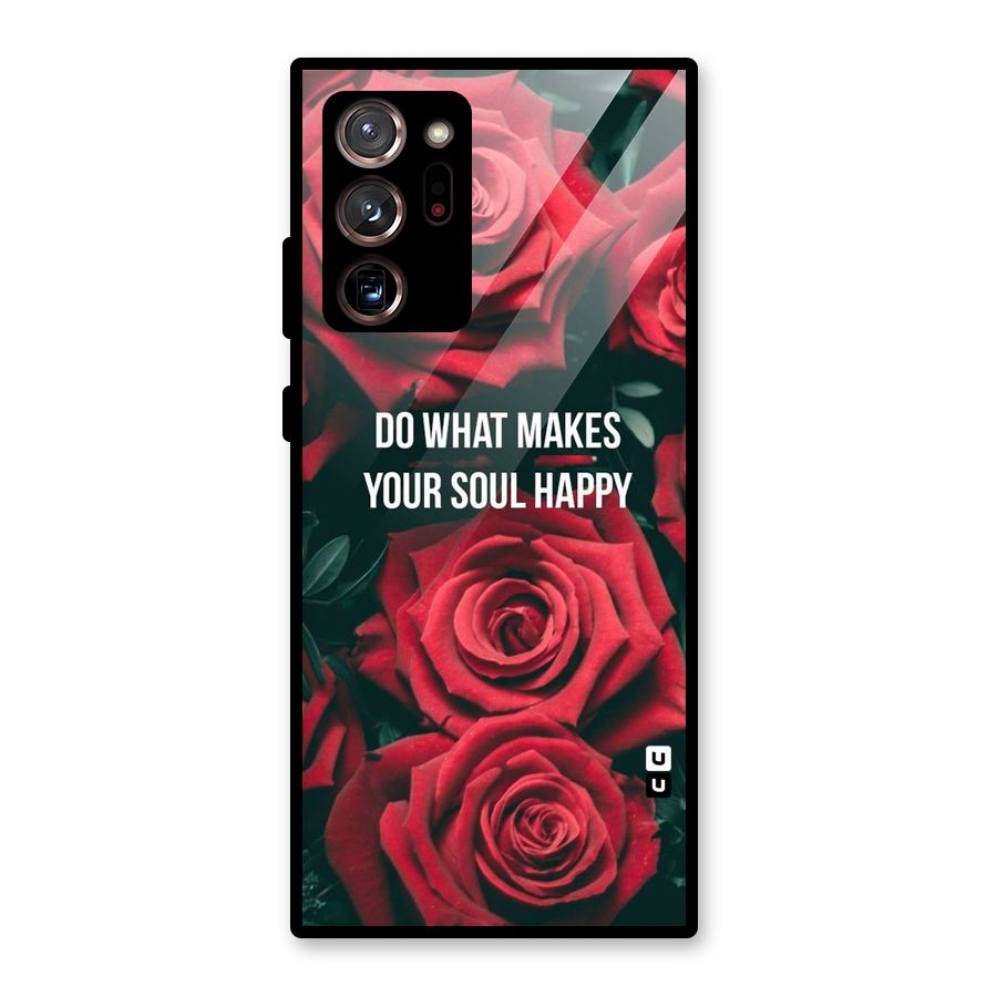Soul Happy Glass Back Case for Galaxy Note 20 Ultra