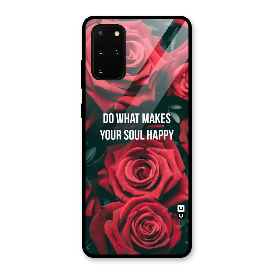 Soul Happy Glass Back Case for Galaxy S20 Plus