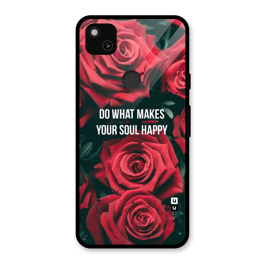 Soul Happy Glass Back Case for Google Pixel 4a