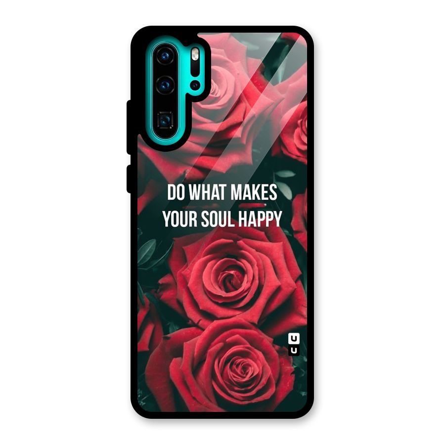 Soul Happy Glass Back Case for Huawei P30 Pro