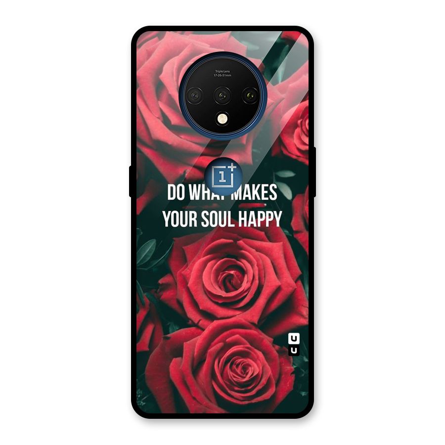 Soul Happy Glass Back Case for OnePlus 7T
