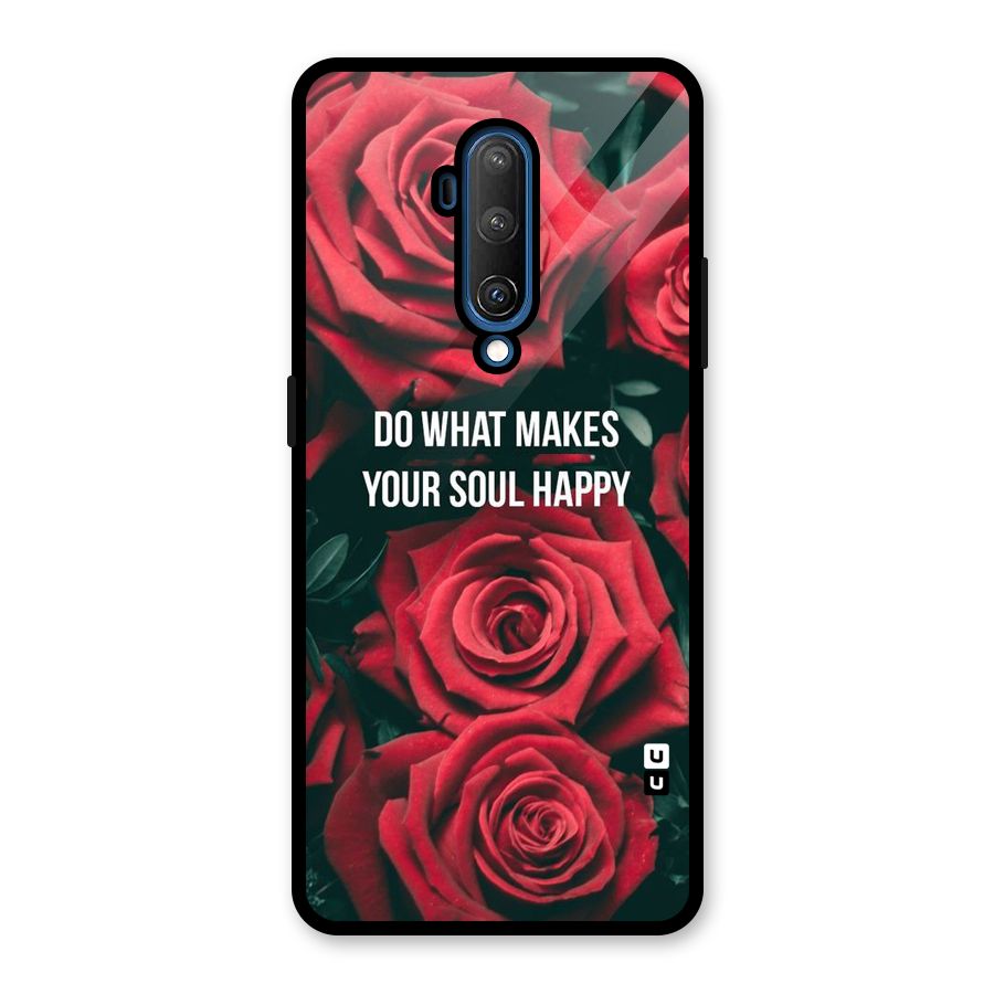 Soul Happy Glass Back Case for OnePlus 7T Pro