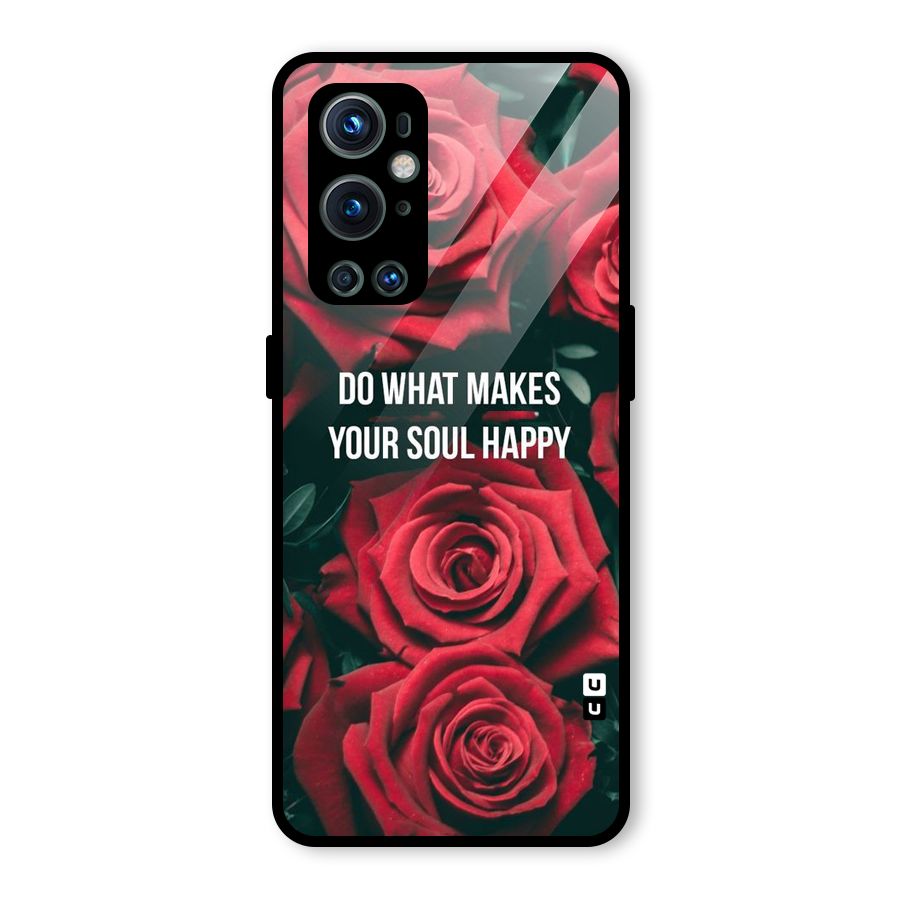 Soul Happy Glass Back Case for OnePlus 9 Pro