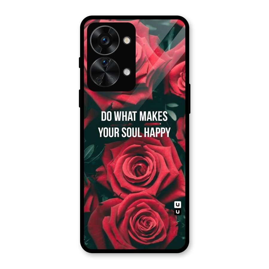 Soul Happy Glass Back Case for OnePlus Nord 2T