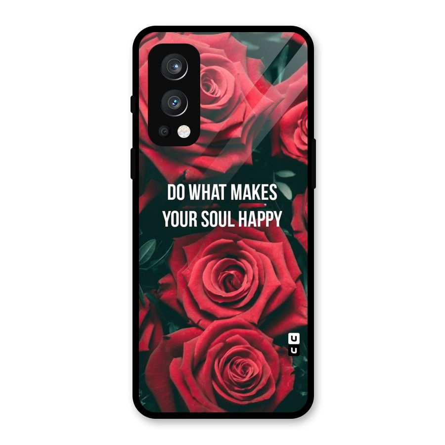 Soul Happy Glass Back Case for OnePlus Nord 2 5G