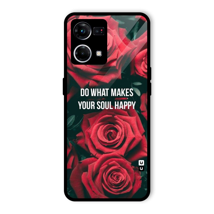 Soul Happy Glass Back Case for Oppo F21 Pro 4G