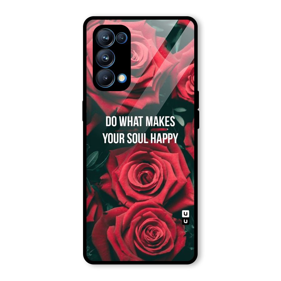 Soul Happy Glass Back Case for Oppo Reno5 Pro 5G
