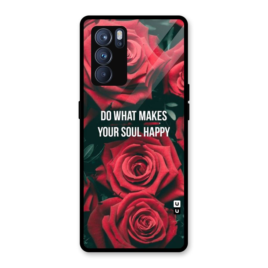 Soul Happy Glass Back Case for Oppo Reno6 Pro 5G