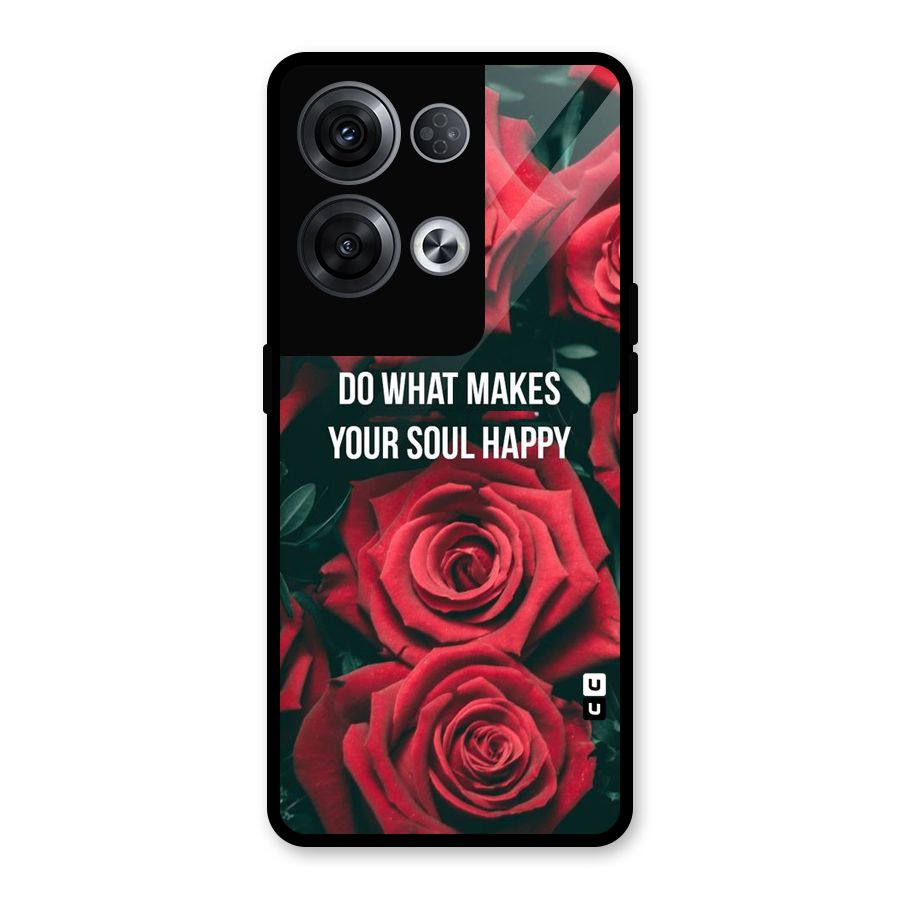 Soul Happy Glass Back Case for Oppo Reno8 Pro 5G