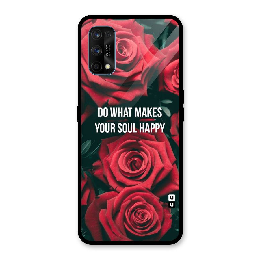Soul Happy Glass Back Case for Realme 7 Pro