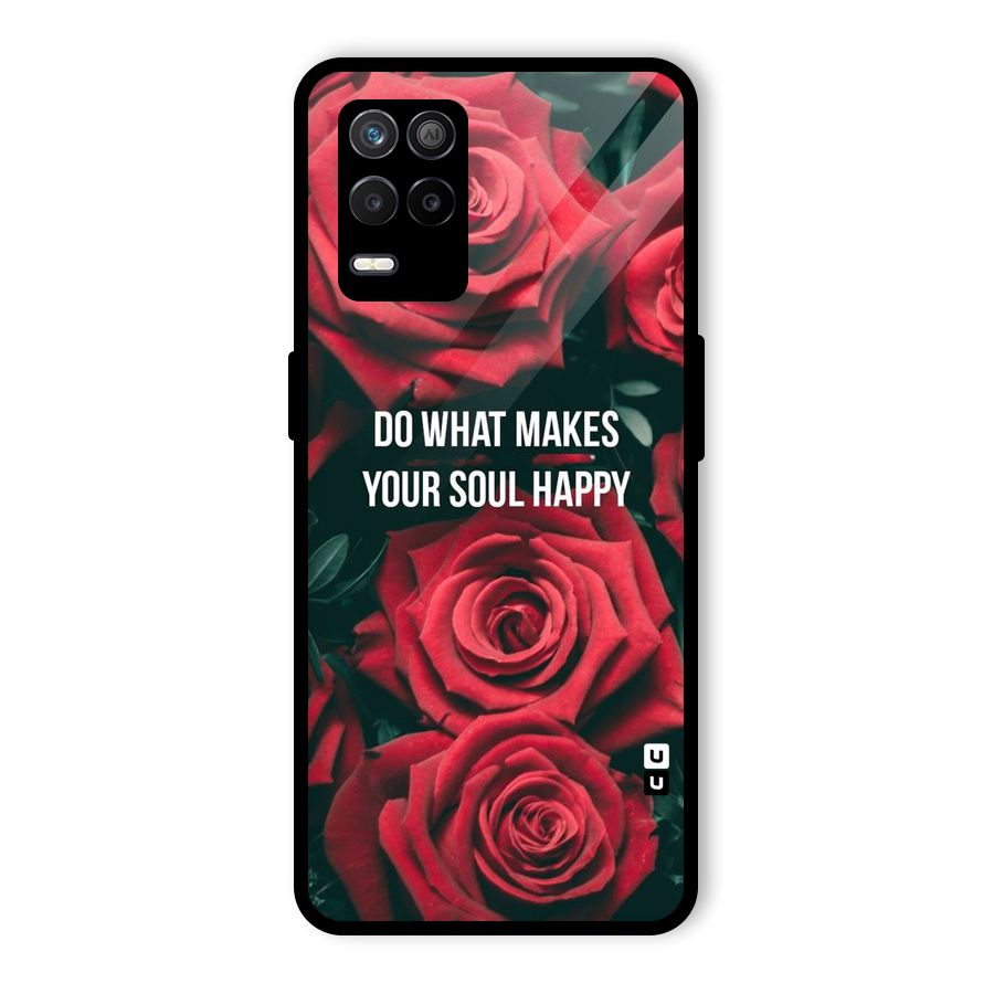 Soul Happy Glass Back Case for Realme 8 5G